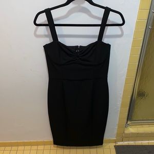 Zara Black midi dress